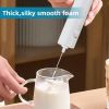 Electric Milk Frother Home Kitchen, Appliances, Handheld Egg Beater Household Supplies, Summer Cordless Coffee Bean Blender for Smoothies, Latte